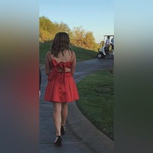 Red Dress With Bow on the Back